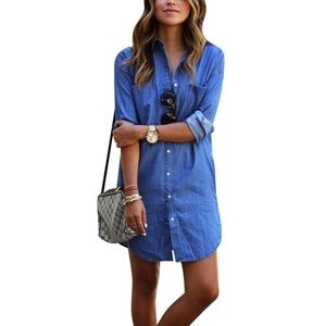 Dresses - Denim shirt dress Dresses - Denim shirt dress